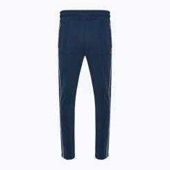 Spodnie męskie Ellesse Inzagi Track. Niebieskie spodnie materiałowe męskie Ellesse, bez wzorów, z elastanu, eleganckie. Za 199.99 zł.