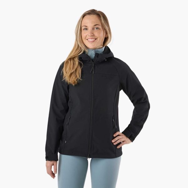 Kurtka Softshell Turystyka damska Swedemount Stryn Softshell Jacket wodoodporna. Czarne kurtki damskie SWEDEMOUNT, bez wzorów, z softshellu, bez kaptura. Za 249.99 zł.