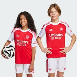 Koszulka Arsenal 25/26 Home. Białe bluzki sportowe damskie Adidas, bez wzorów, bez ramiączek. Za 329.00 zł.