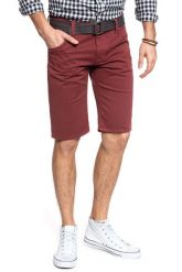 SPODENKI MUSTANG 5-Pocket-Short PORT 1007589 7139. Szorty męskie Mustang, z materiału, bez kołnierzyka. W wyprzedaży za 69.99 zł.