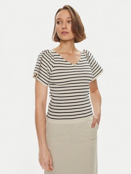 Vero Moda Bluzka Ginny 10278323 Biały Slim Fit. Białe bluzki damskie Vero Moda, s, bez wzorów, z syntetyku, bez kołnierzyka, bez ramiączek. Za 99.99 zł.
