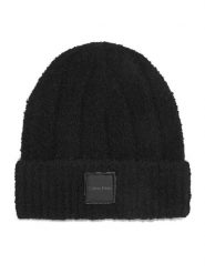 Calvin Klein Czapka Modern Patch Chunky K60K612596 Czarny. Czarne czapki zimowe damskie CALVIN KLEIN, z materiału. Za 209.99 zł.