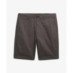 Szorty chino Superdry Premium Regular. Szare szorty męskie Superdry., bez kołnierzyka. Za 277.70 zł.
