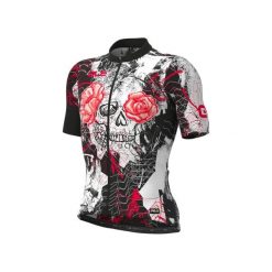 Koszulka rowerowa męska Alé Cycling PR-R Skull. Czarne t-shirty sportowe męskie ALÉ CYCLING, m, bez ramiączek, rowerowe. W wyprzedaży za 411.99 zł.