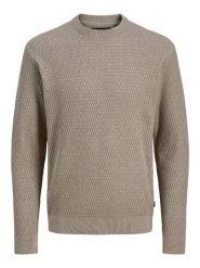 Jack & Jones Sweter w kolorze beżowym rozmiar: XXL. Brązowe swetry męskie Jack & Jones, xxl, bez wzorów, z bawełny, bez kołnierzyka. Za 119.95 zł.