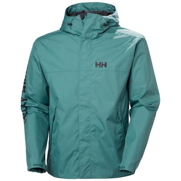 Kurtka wodoodporna Helly Hansen Ervik. Zielone kurtki męskie Helly Hansen, m, bez wzorów, z kapturem. Za 549.00 zł.