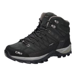 Buty trekkingowe męskie, CMP Rigel Mid. Czarne buty trekkingowe męskie CMP, z materiału, bez zapięcia, outdoorowe. Za 349.00 zł.