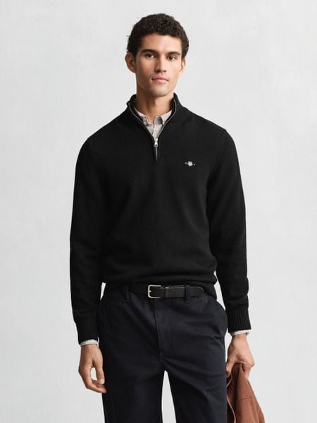 Gant sweter bez rękawów z dzianiny Mężczyźni Bawełna czarny, XXL. Czarne swetry męskie Gant, m, bez wzorów, z bawełny, bez kołnierzyka. Za 699.95 zł.