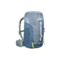 Plecak turystyczny MH100 40 l. Szare plecaki damskie QUECHUA, bez wzorów, z elastanu. Za 169.99 zł.
