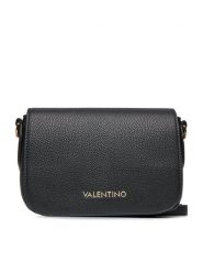 Valentino Torebka Brixton VBS7LX08 Czarny. Czarne listonoszki damskie Valentino, bez wzorów, ze skóry, bez dodatków. Za 429.99 zł.