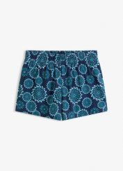 Szorty kąpielowe z wszytymi figami bikini. Niebieskie bikini damskie bonprix, bez wzorów. Za 77.99 zł.