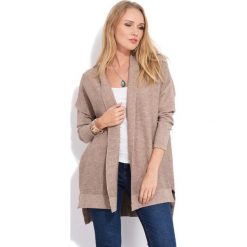 FILLE DU COUTURIER kardigan damski Destiny 36 beżowy. Brązowe kardigany damskie Fille Du Couturier, bez wzorów, z materiału. W wyprzedaży za 251.00 zł.