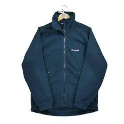 Second life - Męska kurtka polarowa Vintage Y2K - Jak nowy. Niebieskie kurtki męskie Berghaus, m, bez wzorów, z materiału, retro, bez kaptura. Za 170.36 zł.