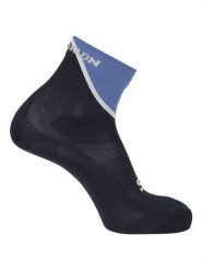 SALOMON Skarpety "Pulse Ankle" w kolorze granatowo-błękitnym do biegania rozmiar: 39-41. Niebieskie skarpetki męskie Salomon, bez wzorów. Za 60.73 zł.