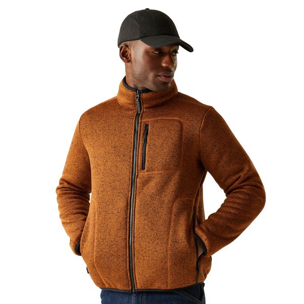 Męska Bluza Polarowa Barlee Marl Z Pełnym Zamkiem Błyskawicznym. Brązowe bluzy z kapturem męskie Regatta, m, z dzianiny. Za 112.99 zł.