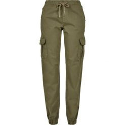 Spodnie damskie Urban Classics high waist Cargo Jogging (grandes tailles). Białe spodnie sportowe damskie Urban Classics, s, z dresówki, do biegania. Za 200.00 zł.