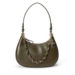 Torebka LAUREN RALPH LAUREN. Zielone torebki klasyczne damskie Lauren Ralph Lauren, bez wzorów, bez dodatków. Za 1,599.00 zł.