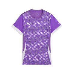 Damska koszulka do padla z grafiką INDIVIDUAL PUMA Purple Glimmer White. Białe bluzki damskie Puma, l, bez wzorów, sportowe, bez kołnierzyka, bez ramiączek. W wyprzedaży za 123.90 zł.