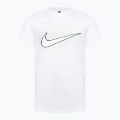 Koszulka męska Nike Sportswear. Białe t-shirty sportowe męskie Nike, l, z bawełny, bez ramiączek, na fitness i siłownię. Za 98.99 zł.