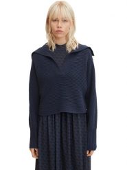 Tom Tailor Sweter w kolorze granatowym rozmiar: M. Niebieskie swetry klasyczne damskie Tom Tailor, m, bez kołnierzyka. Za 83.62 zł.