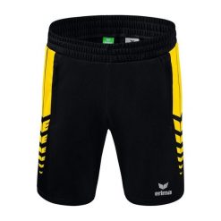 Szorty Erima Worker Six Wings. Czarne szorty męskie Erima, bez wzorów, z materiału, sportowe. Za 152.00 zł.