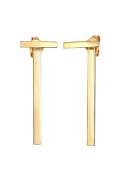 Elli Damskie kolczyki Rod Geo Minimal ze srebra próby 925 Sterling Silver Kolczyki 1 ct. Szare kolczyki damskie Elli, srebrne. Za 153.99 zł.