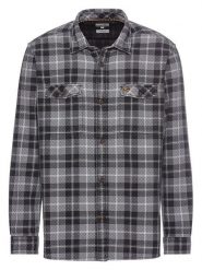 Camel Active Koszula w kolorze czarno-szarym rozmiar: L. Czarne koszule męskie Camel Active, l, bez wzorów, z bawełny, bez kołnierzyka, bez ramiączek. Za 134.85 zł.