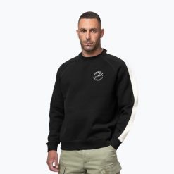 Bluza męska Pitbull San Diego Ca Crewneck. Czarne bluzy bez kaptura męskie PITBULL, bez wzorów, z bawełny, bez kołnierzyka, bez ramiączek. Za 159.99 zł.
