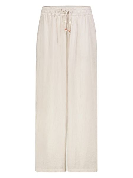 Eight2Nine Spodnie w kolorze kremowym rozmiar: M. Brązowe spodnie materiałowe damskie Eight2Nine, bez wzorów, z materiału. Za 86.99 zł.