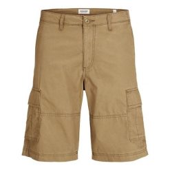 Szorty Jack & Jones Cargo Cole Mateo elmwood. Szare szorty męskie Jack&Jones, bez kołnierzyka. Za 126.86 zł.