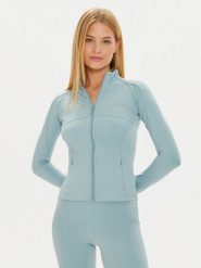 Guess Bluza V4YP12 KCD02 Niebieski Regular Fit. Niebieskie bluzy bez kaptura damskie Guess, xxs, z syntetyku. Za 209.99 zł.
