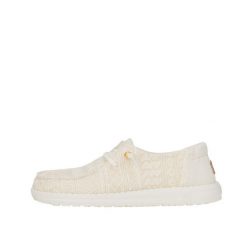 HEYDUDE Damskie Mokasyny Wendy Crochet Lace. Białe mokasyny damskie Hey dude, z materiału. Za 289.00 zł.