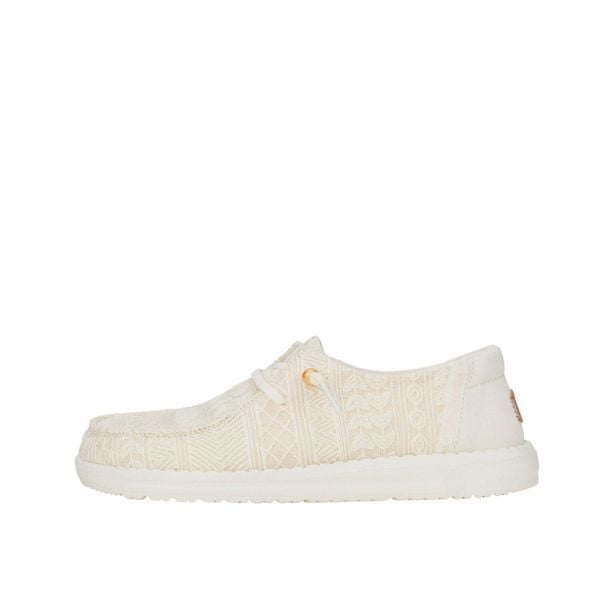 HEYDUDE Damskie Mokasyny Wendy Crochet Lace. Białe mokasyny damskie Hey dude, z materiału. Za 289.00 zł.