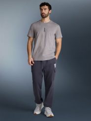 4F T-shirt regular z nadrukiem męski - szary S. Szare t-shirty męskie 4f, m, bez wzorów, bez kołnierzyka. Za 79.99 zł.