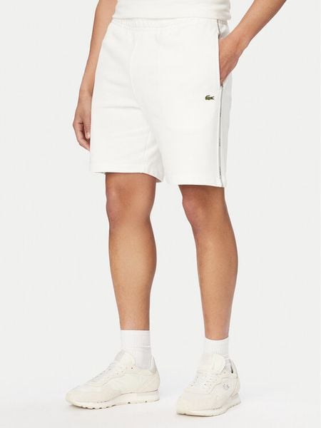 Lacoste Szorty sportowe GH0886 Biały Regular Fit. Białe szorty męskie Lacoste, m, z bawełny. Za 379.99 zł.