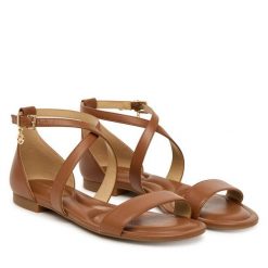 Sandały MICHAEL Michael Kors. Brązowe sandały damskie MICHAEL Michael Kors, bez wzorów, bez obcasa, na płaskiej podeszwie. Za 589.99 zł.
