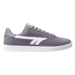 Buty Hi-Tec Korel 92800654189 szare. Szare buty sportowe na co dzień męskie z materiału, bez zapięcia. Za 213.11 zł.
