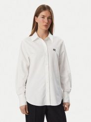 KARL LAGERFELD Koszula B3W11030 Biały Regular Fit. Białe koszule damskie Karl Lagerfeld, bez wzorów, z bawełny, bez kołnierzyka, bez ramiączek. Za 679.99 zł.