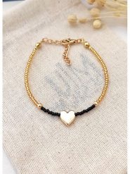 Atelier MIU Pozłacana bransoletka z elementem ozdobnym rozmiar: onesize. Czarne bransoletki damskie atelier MIU, pozłacane. Za 30.99 zł.