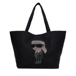 Torebka KARL LAGERFELD. Czarne torebki klasyczne damskie Karl Lagerfeld, bez wzorów, bez dodatków. Za 309.99 zł.