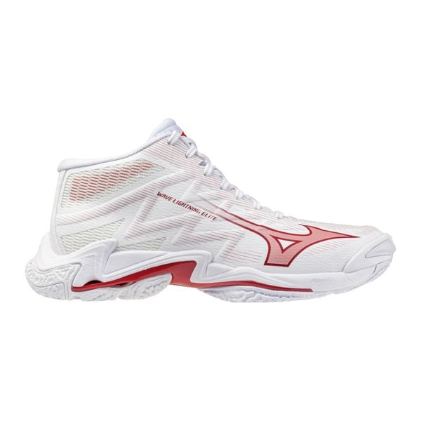 Damskie buty halowe Mizuno Wave Lightning Elite. Białe obuwie do biegania damskie Mizuno, mizuno wave. Za 648.15 zł.