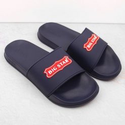 Klapki męskie sportowe granatowe Big Star OO174029. Klapki i japonki męskie Big Star, z materiału. Za 59.99 zł.