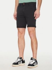 Blend Szorty materiałowe 20717939 Czarny Regular Fit. Czarne szorty męskie Blend, bez wzorów, z bawełny. Za 109.99 zł.