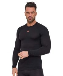 Koszulka męska z długim rękawem wełniana Brubeck ACTIVE MERINO. Zielone bielizna termoaktywna męska Brubeck, m, bez wzorów, z dzianiny. Za 299.00 zł.