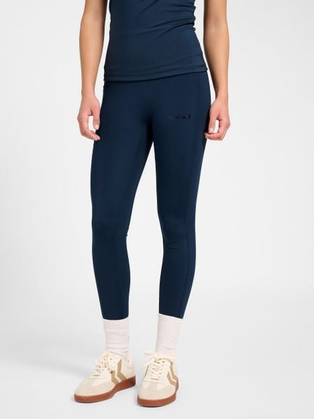 Damskie legginsy Hummel Prima. Niebieskie legginsy damskie HUMMEL, m, bez wzorów, z materiału, na fitness i siłownię. Za 215.00 zł.
