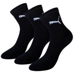 Skarpety Puma Short Crew 3Pack Unisex. Czarne skarpetki damskie Puma, bez wzorów. Za 40.99 zł.