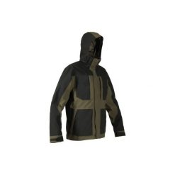 Kurtka myśliwska IMPER Renfort 500. Brązowe kurtki męskie SOLOGNAC, xl, bez wzorów, z materiału. Za 479.99 zł.