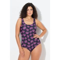 Damskie Kostium kąpielowy kwiaty i fajerwerki bez miękkich miseczek. Czarne stroje jednoczęściowe damskie Ulla Popken, plus size, bez wzorów, plus size. Za 199.99 zł.