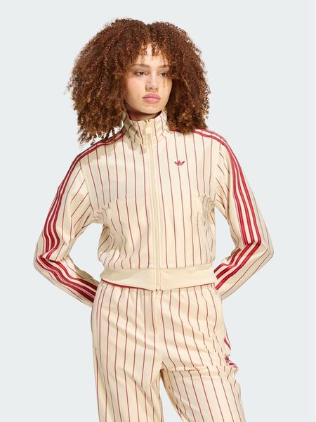 Adidas Bluza Reversible Firebird Track Top KT1850 Beżowy Regular Fit. Brązowe bluzy bez kaptura damskie Adidas, l, z syntetyku. Za 478.99 zł.