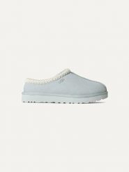 UGG Skórzane kapcie "Tasman" w kolorze turkusowym rozmiar: 38. Niebieskie kapcie damskie Ugg, ze skóry. Za 461.21 zł.